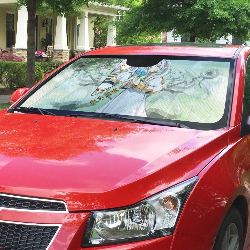 Frieren Frieren Beyond Journey’s End Auto Sun Shade Ethereal Fantasy Anime Style