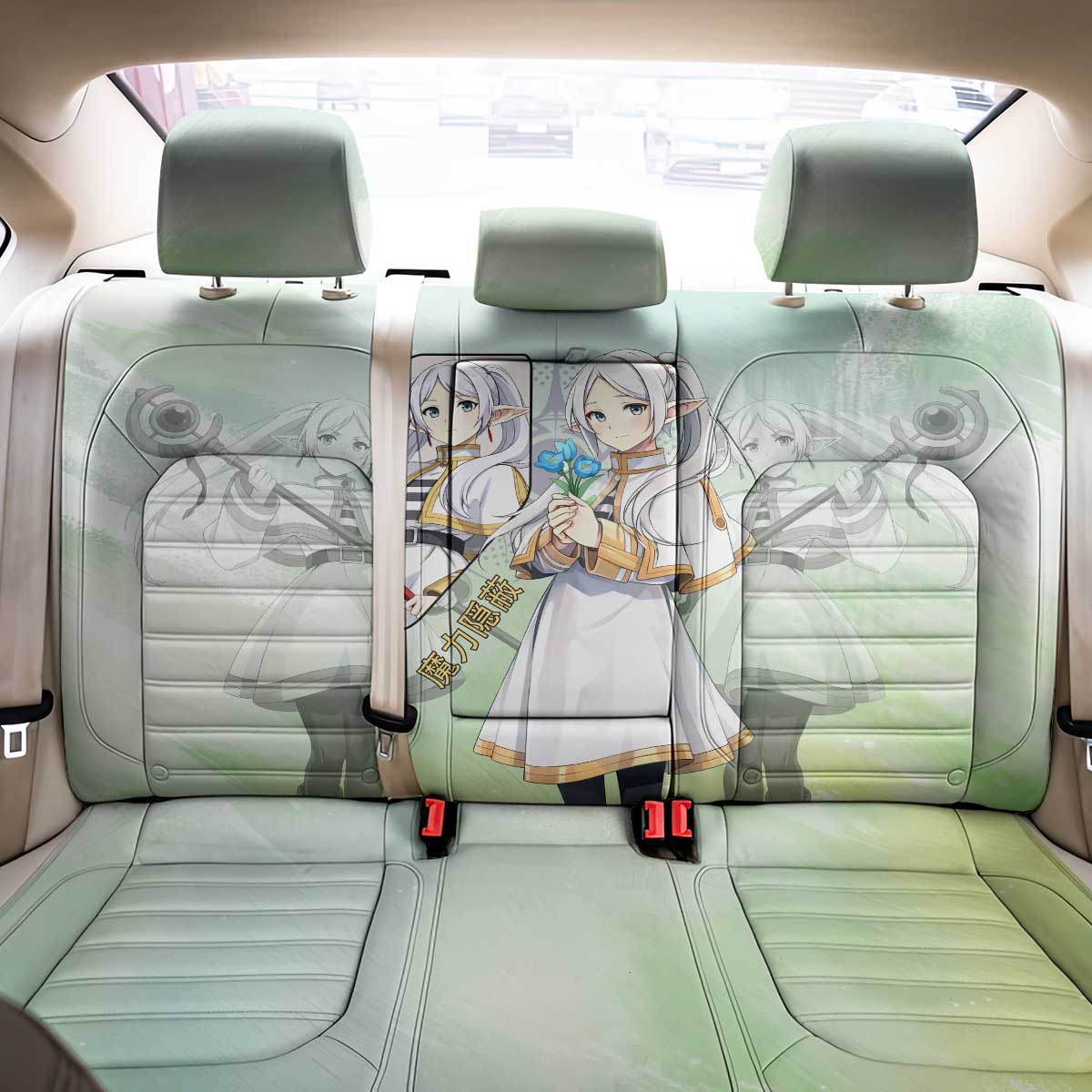 Frieren Frieren Beyond Journey’s End Back Car Seat Cover Ethereal Fantasy Anime Style