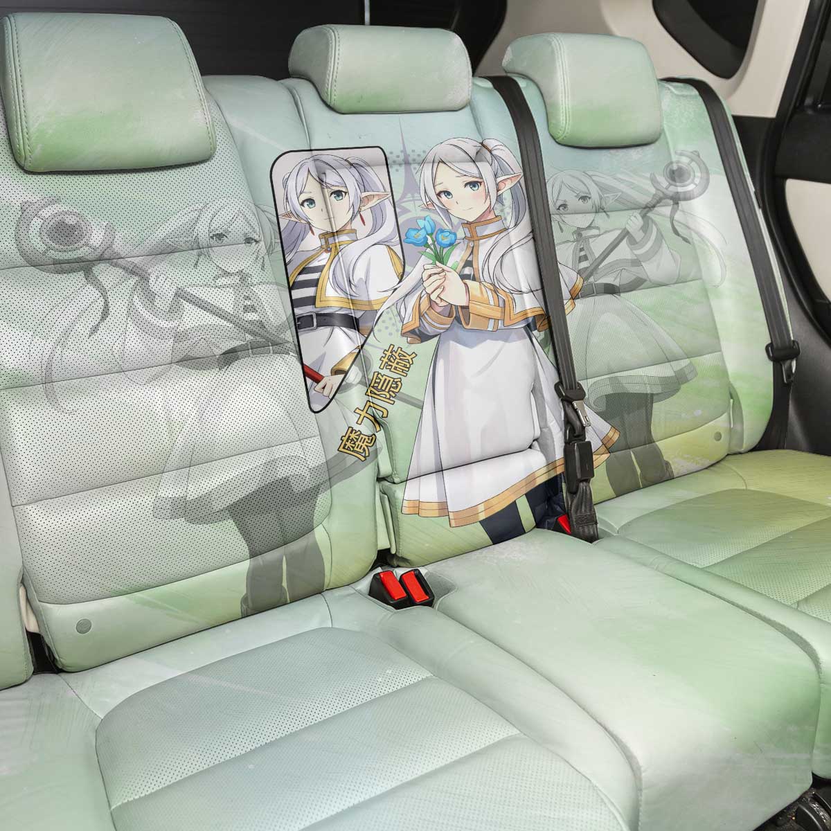 Frieren Frieren Beyond Journey’s End Back Car Seat Cover Ethereal Fantasy Anime Style