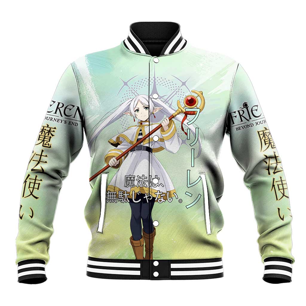 Frieren Frieren Beyond Journey’s End Baseball Jacket Ethereal Fantasy Anime Style