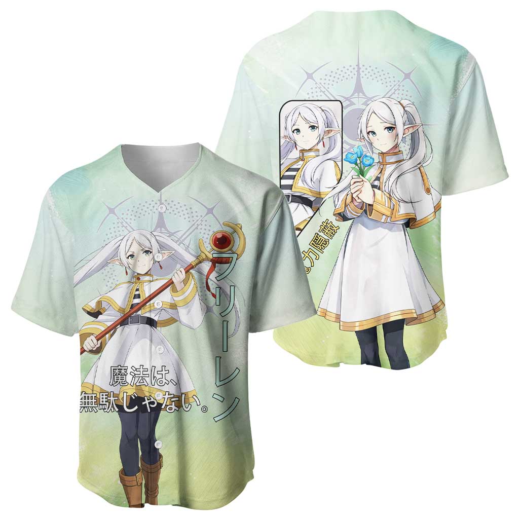 Frieren Frieren Beyond Journey’s End Baseball Jersey Ethereal Fantasy Anime Style