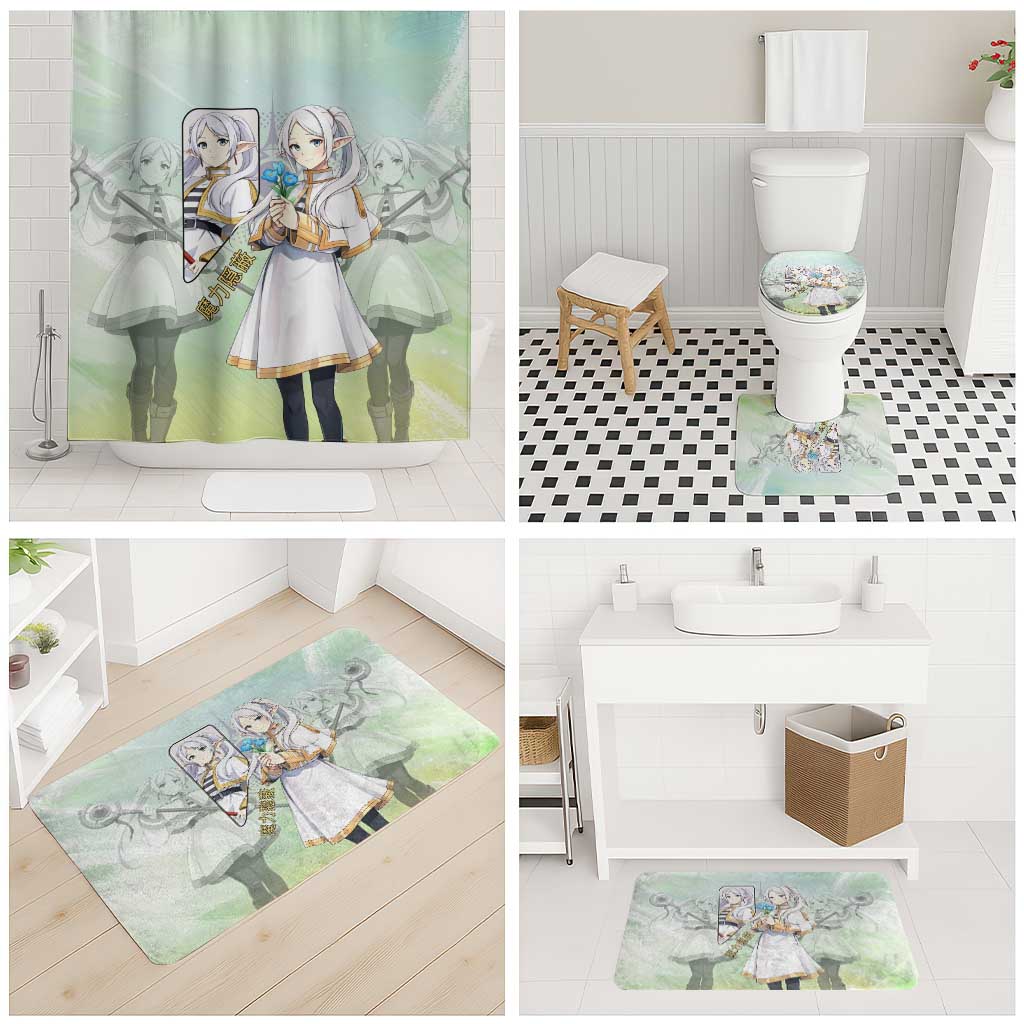 Frieren Frieren Beyond Journey’s End Bathroom Set Ethereal Fantasy Anime Style