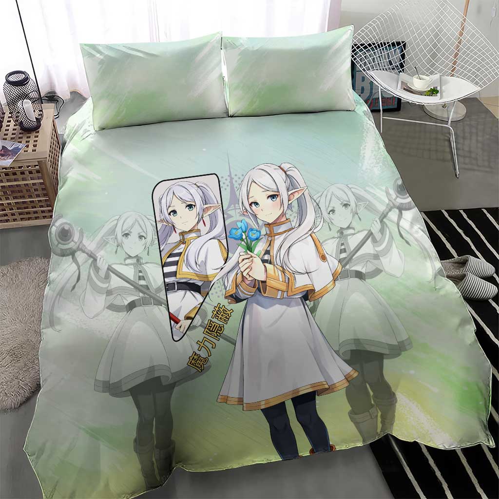 Frieren Frieren Beyond Journey’s End Bedding Set Ethereal Fantasy Anime Style
