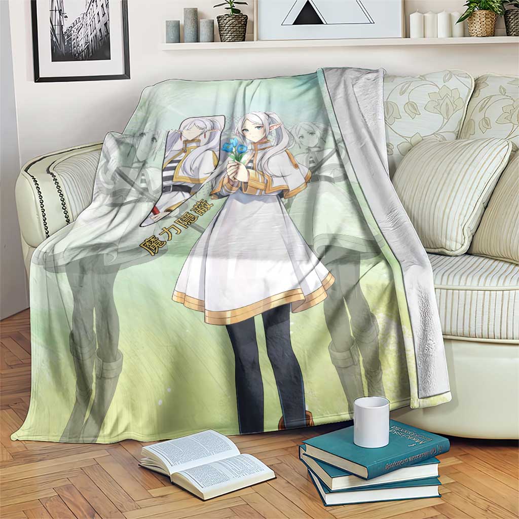Frieren Frieren Beyond Journey’s End Blanket Ethereal Fantasy Anime Style