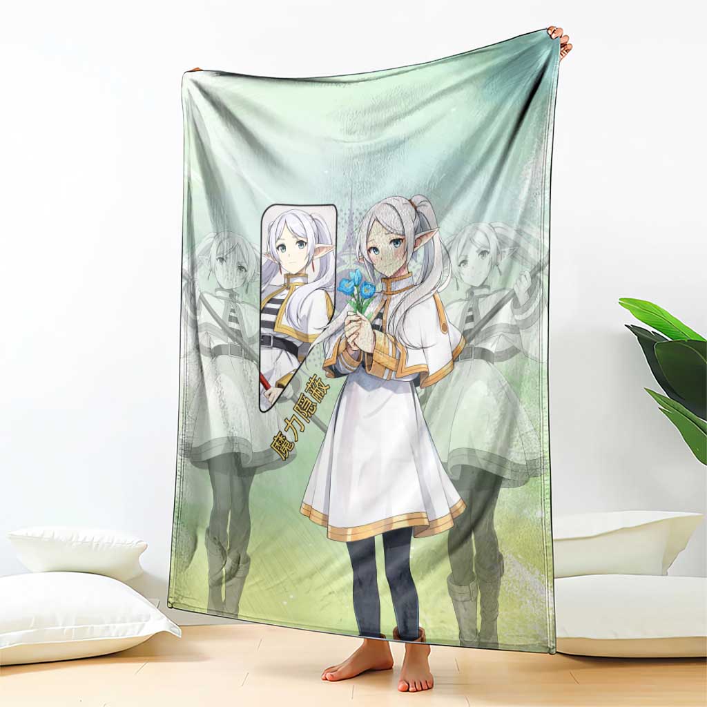 Frieren Frieren Beyond Journey’s End Blanket Ethereal Fantasy Anime Style