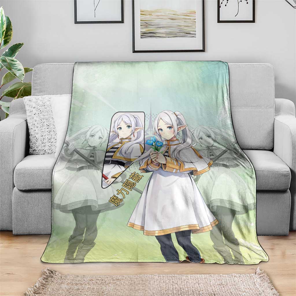 Frieren Frieren Beyond Journey’s End Blanket Ethereal Fantasy Anime Style