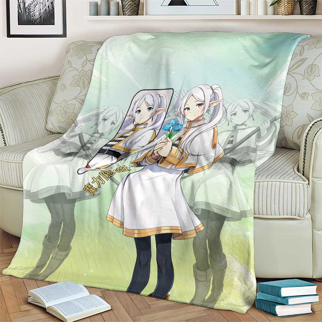 Frieren Frieren Beyond Journey’s End Blanket Ethereal Fantasy Anime Style