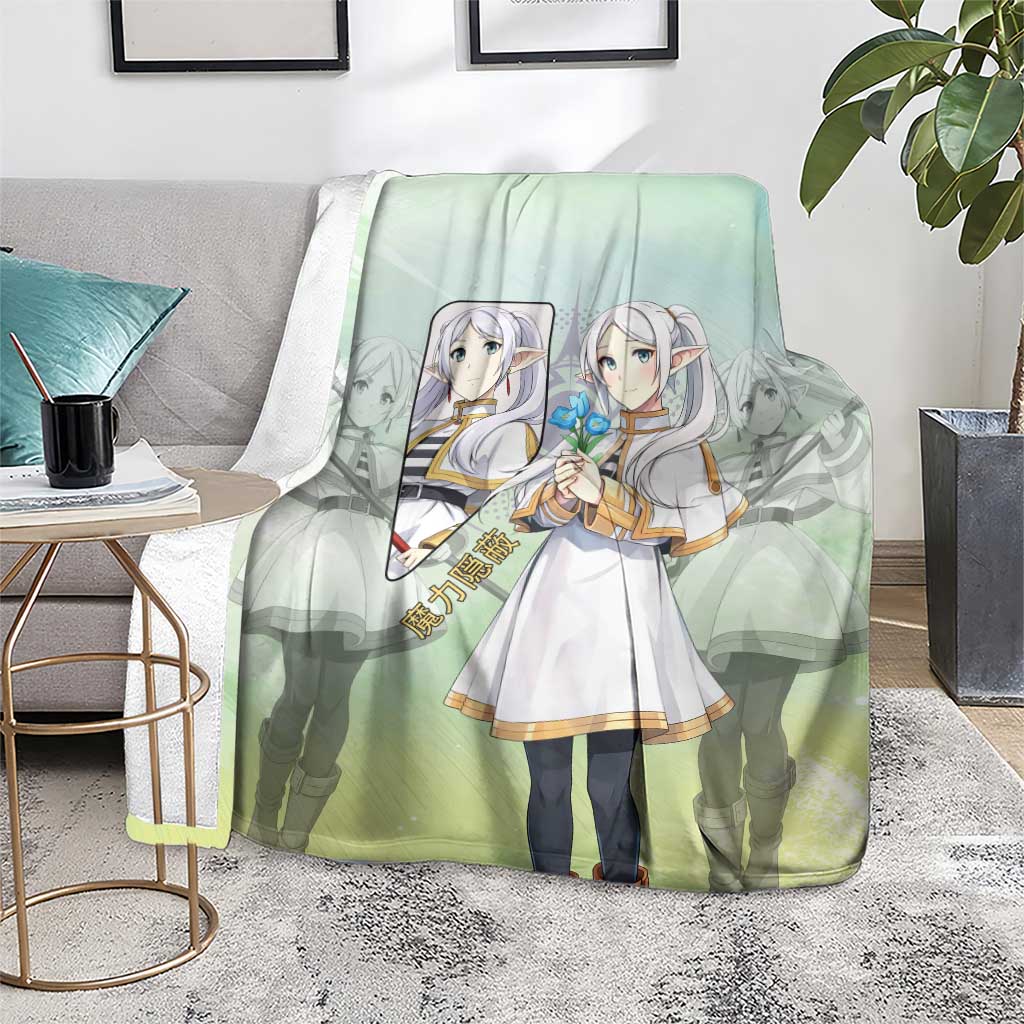 Frieren Frieren Beyond Journey’s End Blanket Ethereal Fantasy Anime Style