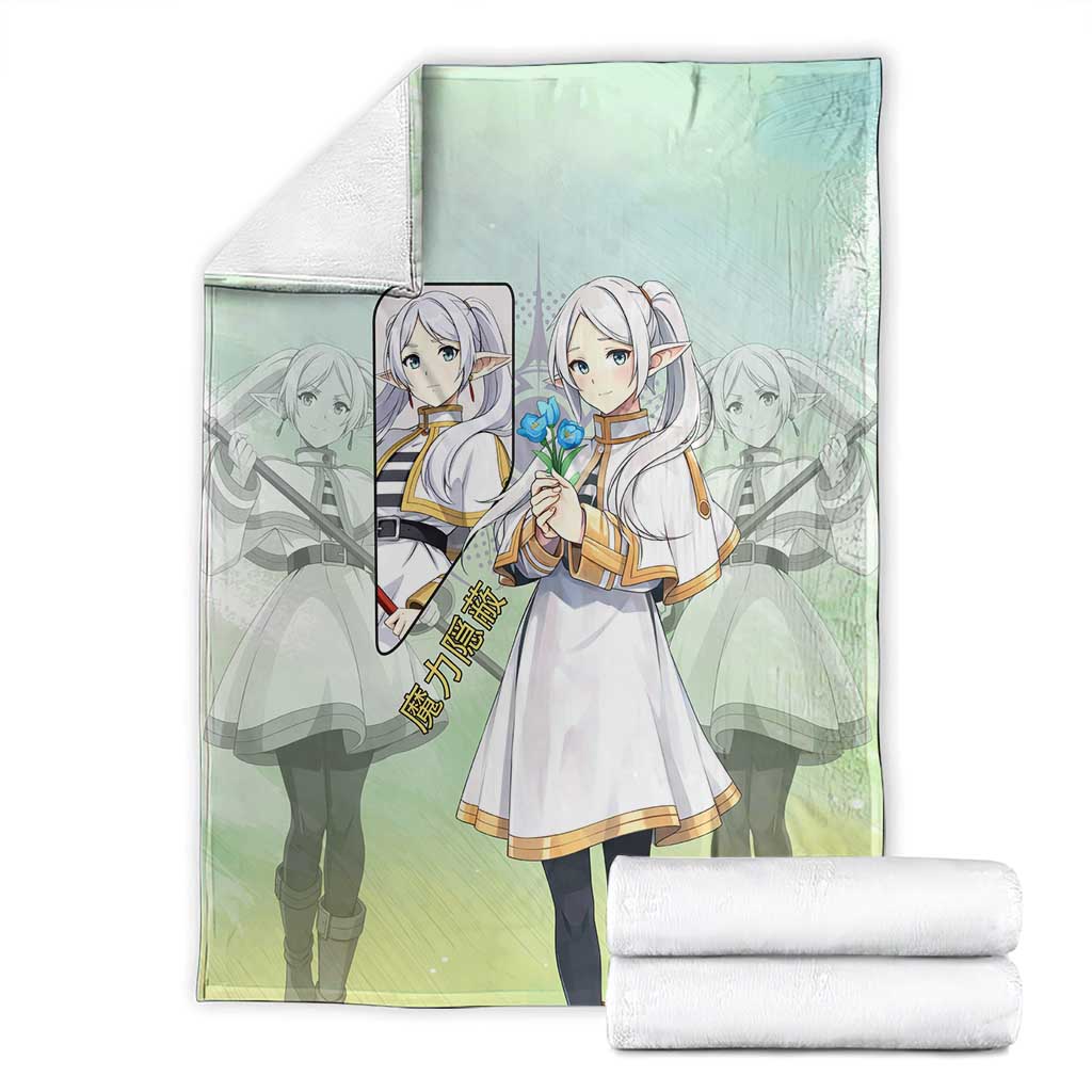 Frieren Frieren Beyond Journey’s End Blanket Ethereal Fantasy Anime Style