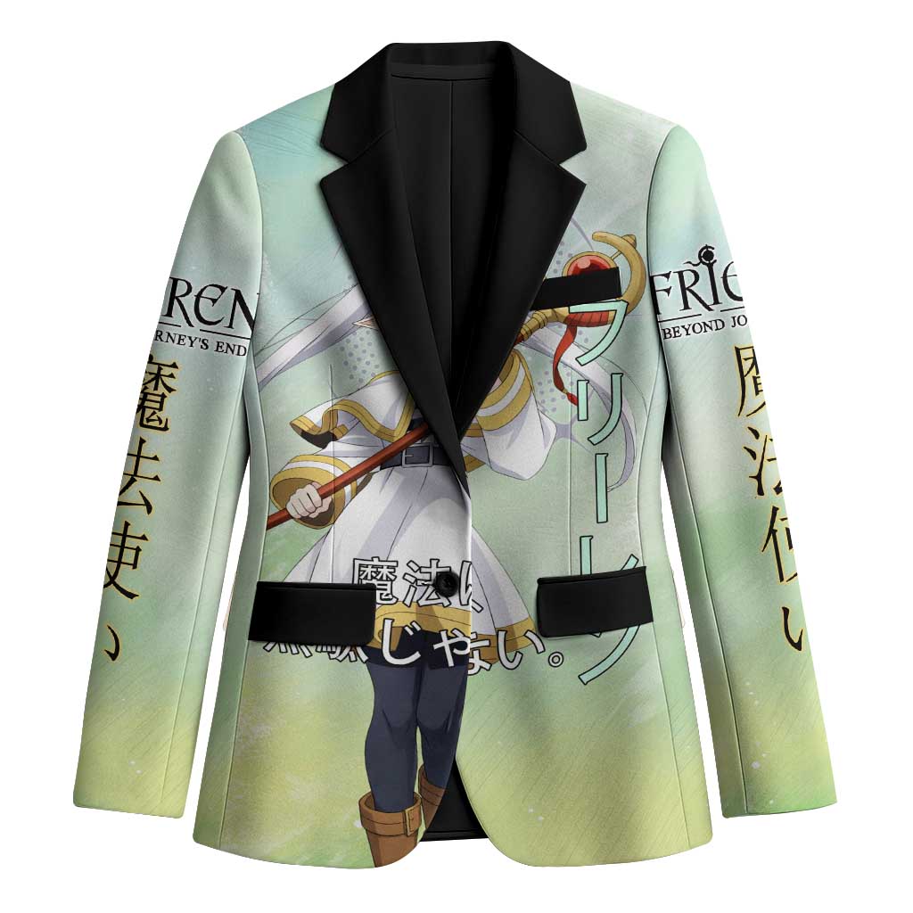 Frieren Frieren Beyond Journey’s End Blazer Ethereal Fantasy Anime Style