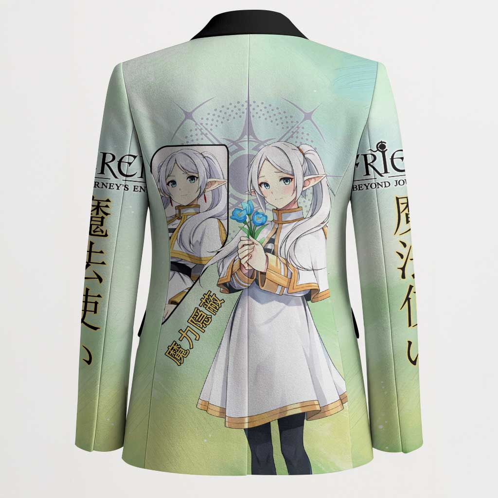 Frieren Frieren Beyond Journey’s End Blazer Ethereal Fantasy Anime Style