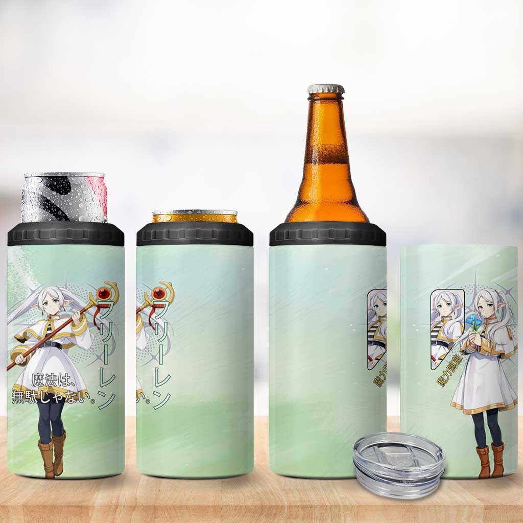 Frieren Frieren Beyond Journey’s End 4 in 1 Can Cooler Tumbler Ethereal Fantasy Anime Style