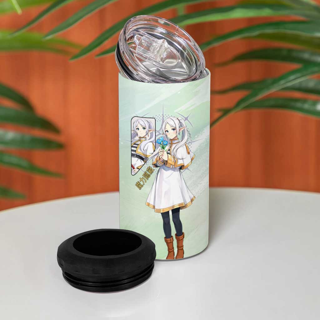 Frieren Frieren Beyond Journey’s End 4 in 1 Can Cooler Tumbler Ethereal Fantasy Anime Style