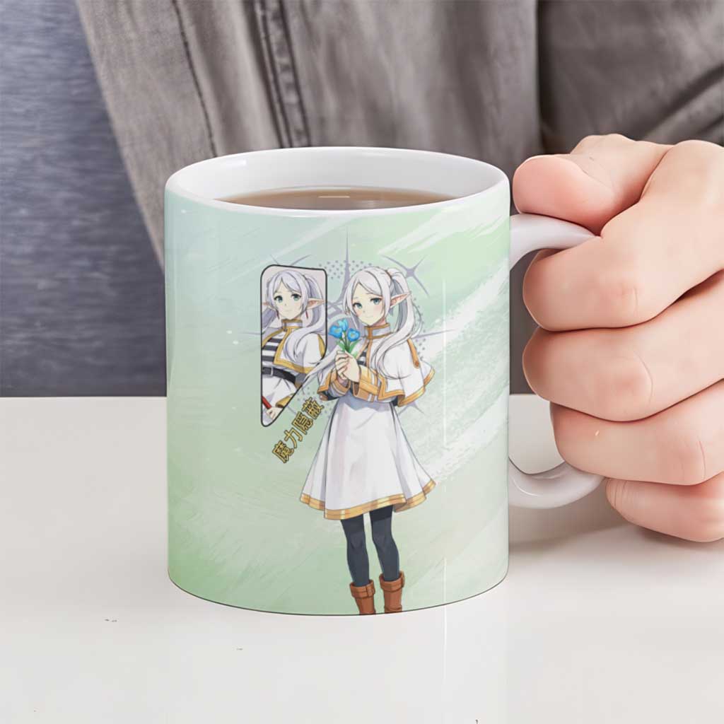Frieren Frieren Beyond Journey’s End Ceramic Mug Ethereal Fantasy Anime Style