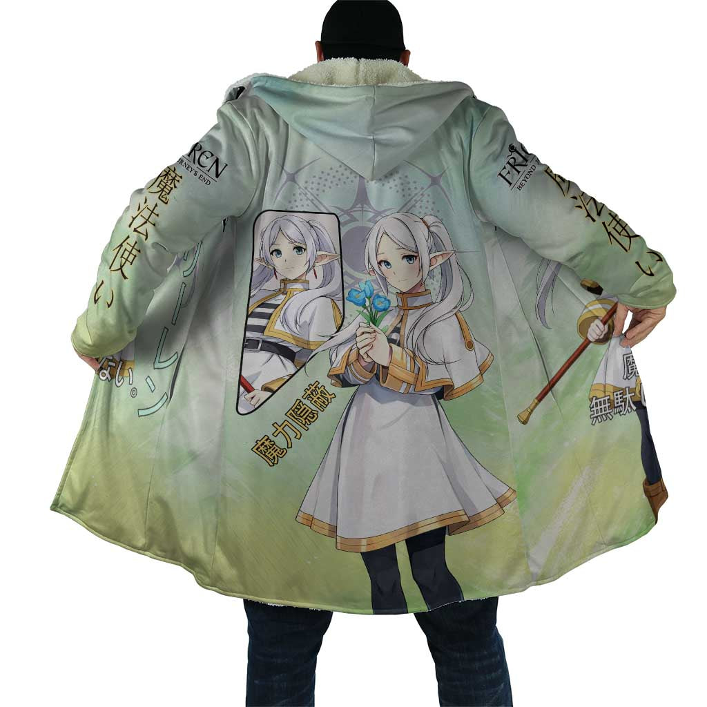 Frieren Frieren Beyond Journey’s End Cloak Ethereal Fantasy Anime Style