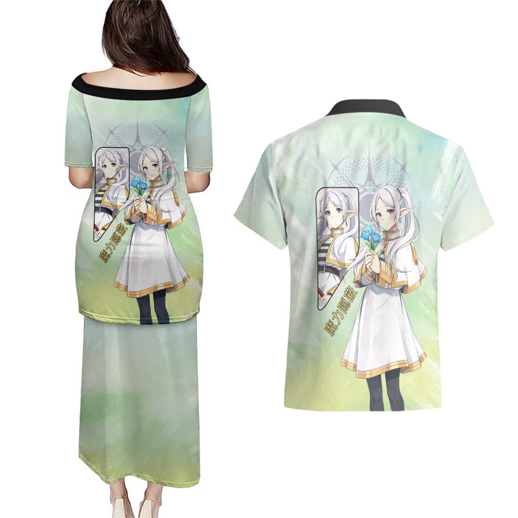 Frieren Frieren Beyond Journey’s End Couples Matching Puletasi and Hawaiian Shirt Ethereal Fantasy Anime Style
