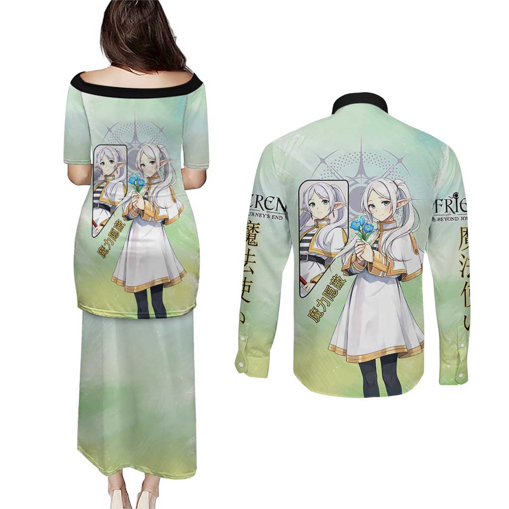 Frieren Frieren Beyond Journey’s End Couples Matching Puletasi and Long Sleeve Button Shirt Ethereal Fantasy Anime Style