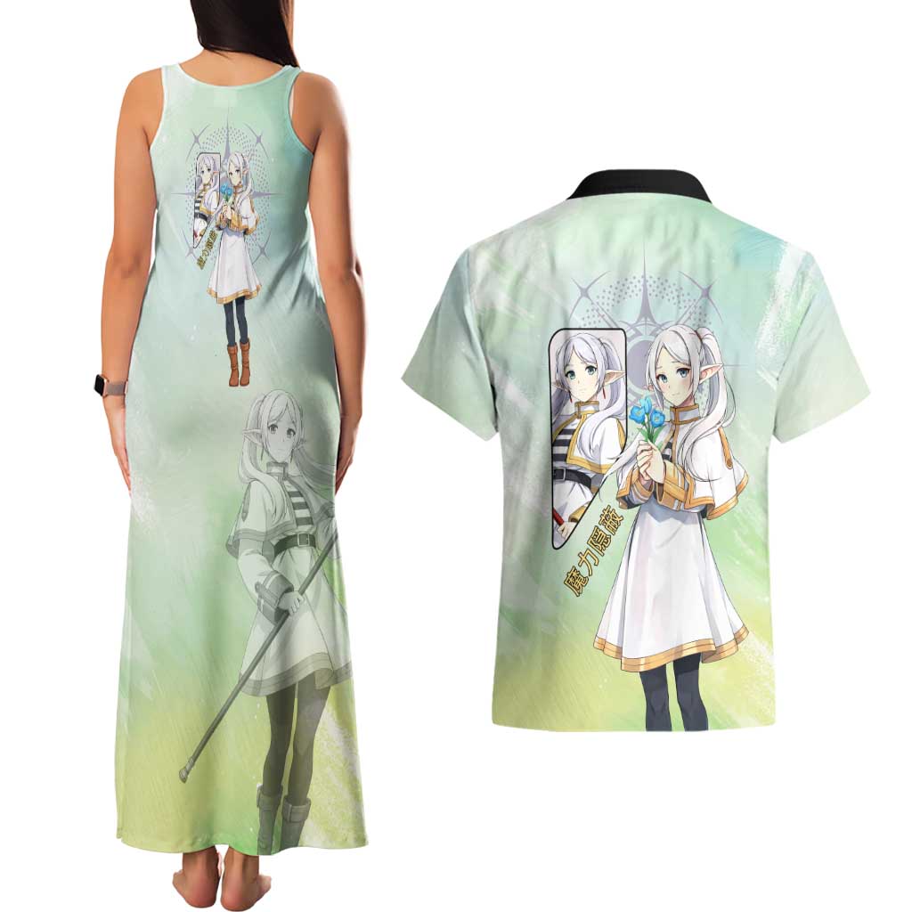 Frieren Frieren Beyond Journey’s End Couples Matching Tank Maxi Dress and Hawaiian Shirt Ethereal Fantasy Anime Style