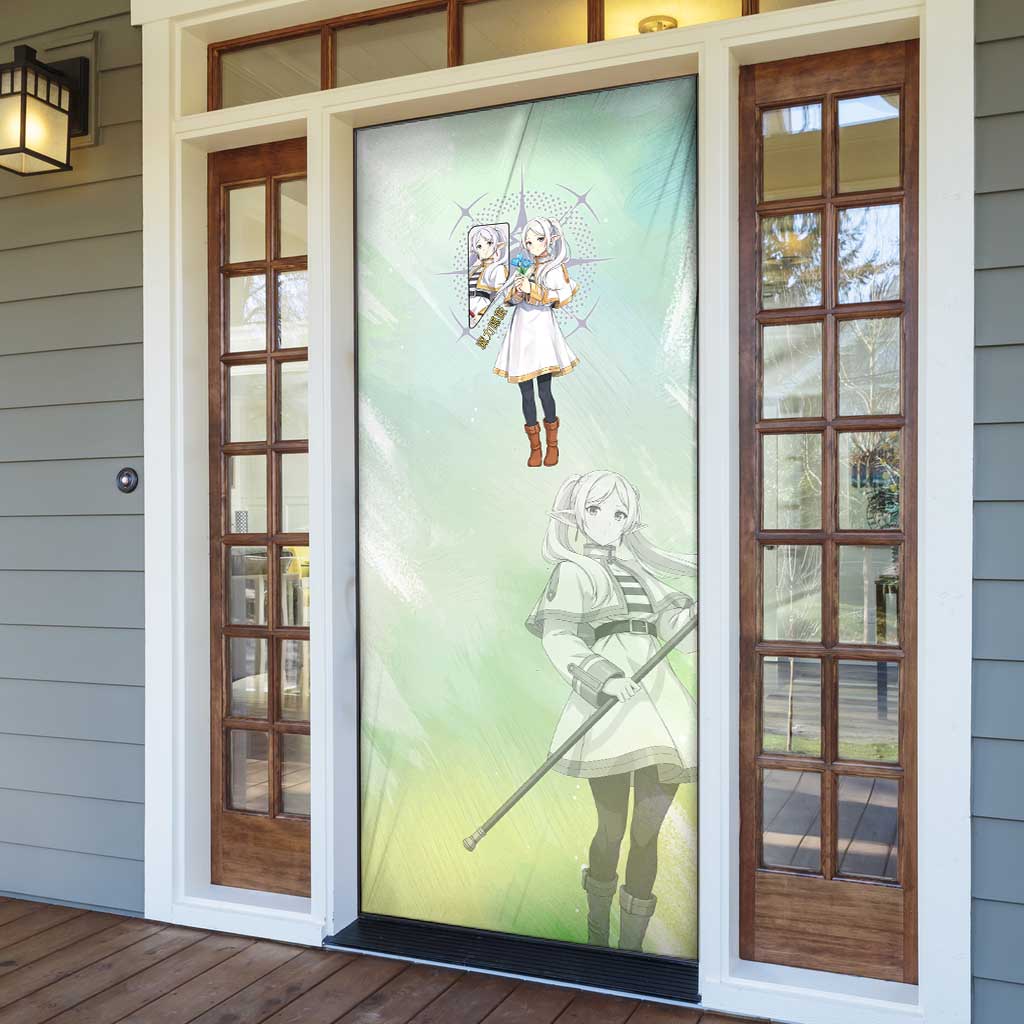 Frieren Frieren Beyond Journey’s End Door Cover Ethereal Fantasy Anime Style