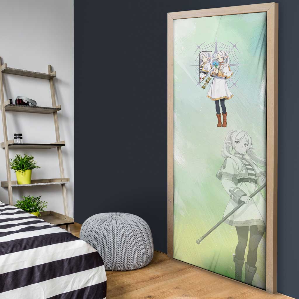 Frieren Frieren Beyond Journey’s End Door Cover Ethereal Fantasy Anime Style