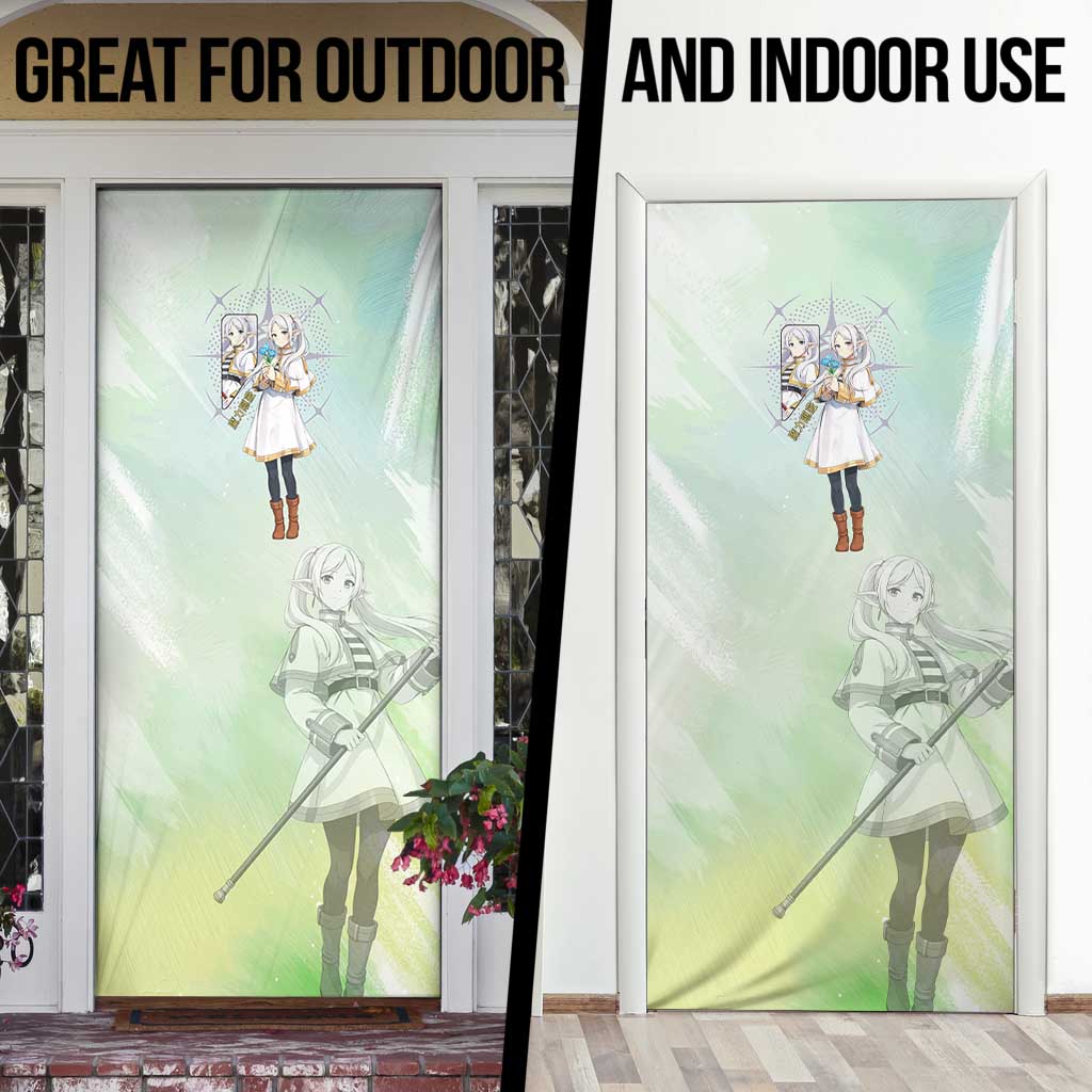 Frieren Frieren Beyond Journey’s End Door Cover Ethereal Fantasy Anime Style
