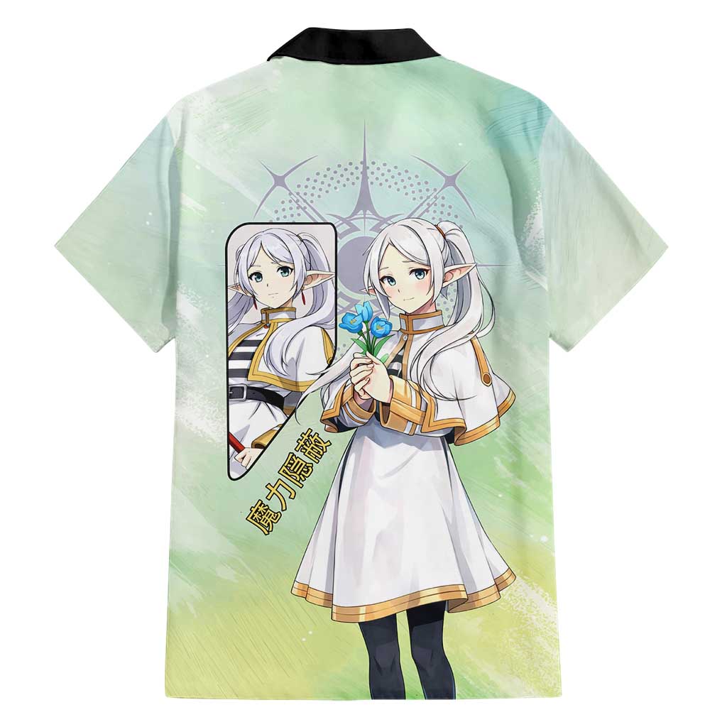 Frieren Frieren Beyond Journey’s End Family Matching Off Shoulder Maxi Dress and Hawaiian Shirt Ethereal Fantasy Anime Style