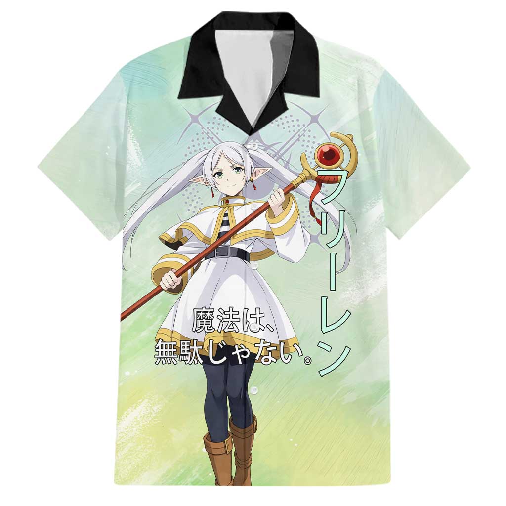 Frieren Frieren Beyond Journey’s End Family Matching Summer Maxi Dress and Hawaiian Shirt Ethereal Fantasy Anime Style