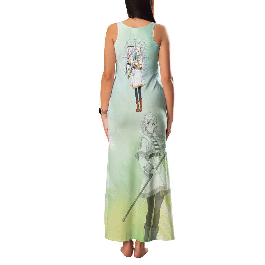 Frieren Frieren Beyond Journey’s End Family Matching Tank Maxi Dress and Hawaiian Shirt Ethereal Fantasy Anime Style