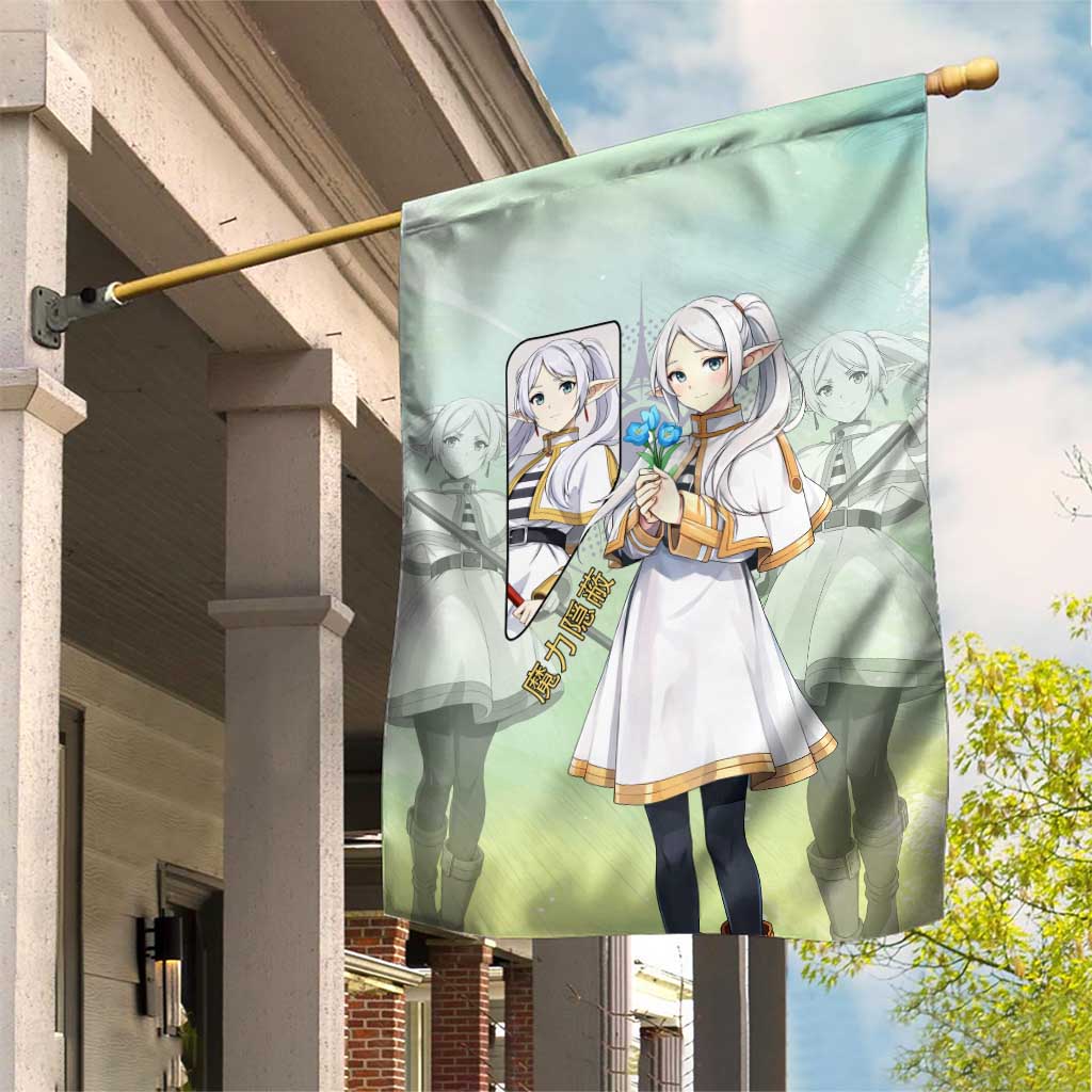 Frieren Frieren Beyond Journey’s End Garden Flag Ethereal Fantasy Anime Style