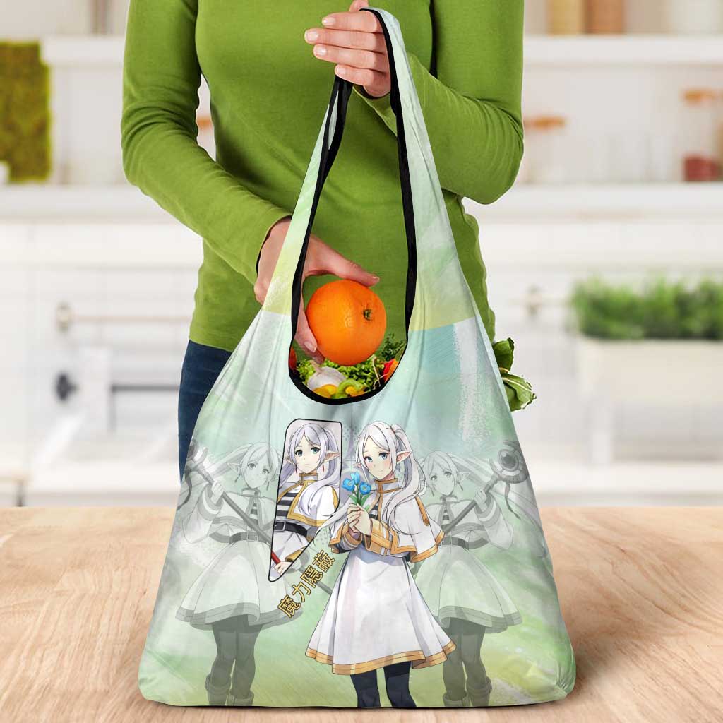 Frieren Frieren Beyond Journey’s End Grocery Bag Ethereal Fantasy Anime Style