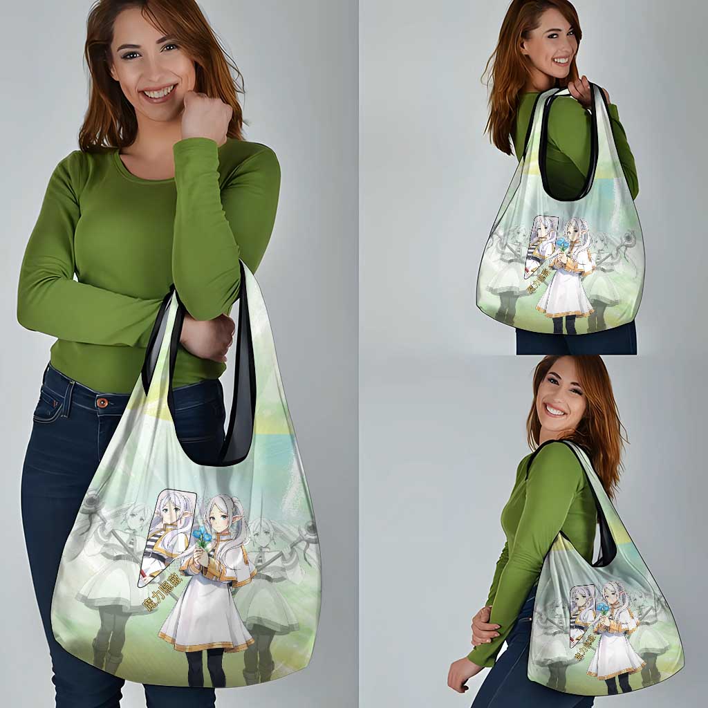Frieren Frieren Beyond Journey’s End Grocery Bag Ethereal Fantasy Anime Style