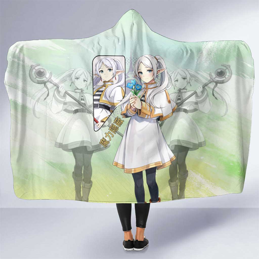 Frieren Frieren Beyond Journey’s End Hooded Blanket Ethereal Fantasy Anime Style