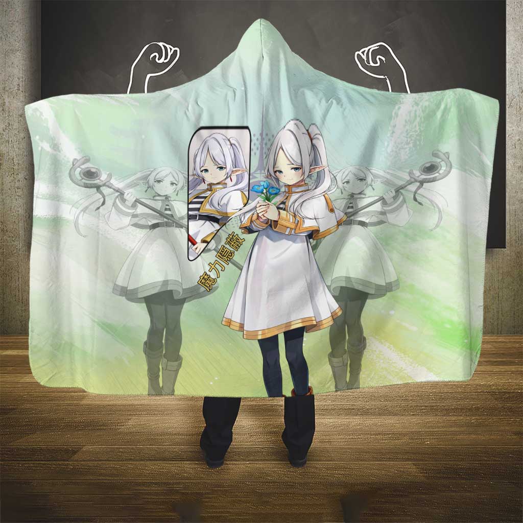 Frieren Frieren Beyond Journey’s End Hooded Blanket Ethereal Fantasy Anime Style