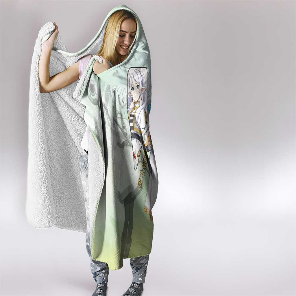 Frieren Frieren Beyond Journey’s End Hooded Blanket Ethereal Fantasy Anime Style