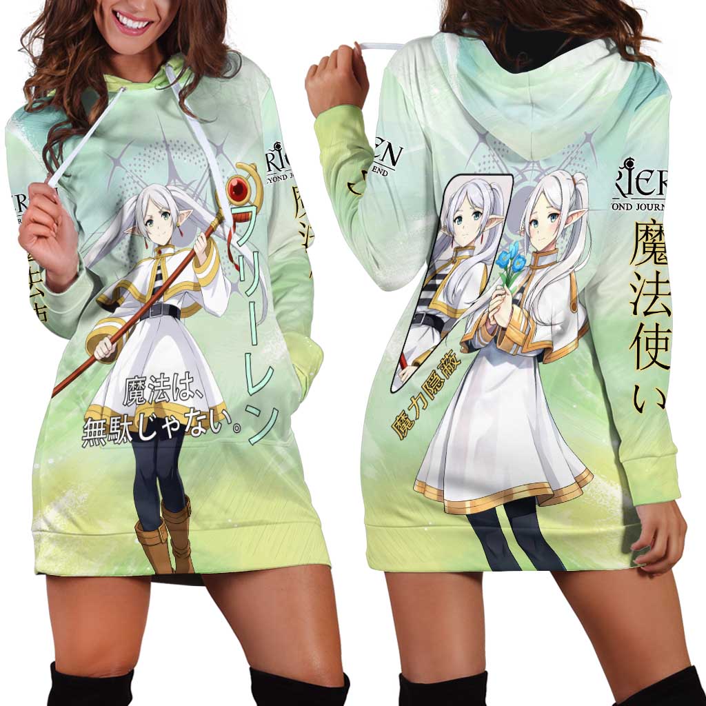 Frieren Frieren Beyond Journey’s End Hoodie Dress Ethereal Fantasy Anime Style