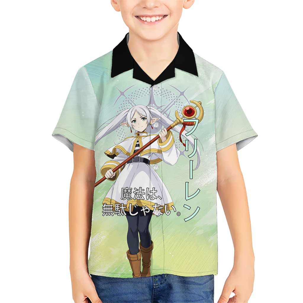 Frieren Frieren Beyond Journey’s End Kid Hawaiian Shirt Ethereal Fantasy Anime Style