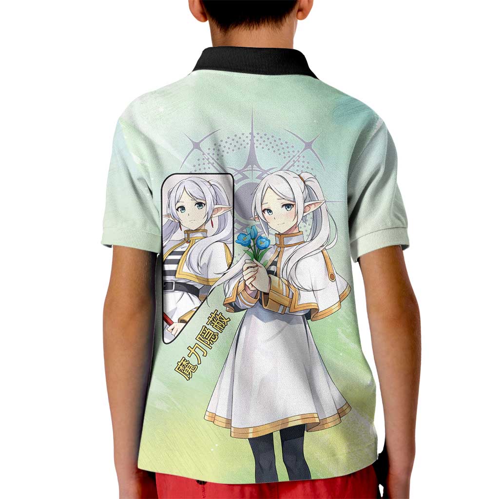 Frieren Frieren Beyond Journey’s End Kid Polo Shirt Ethereal Fantasy Anime Style