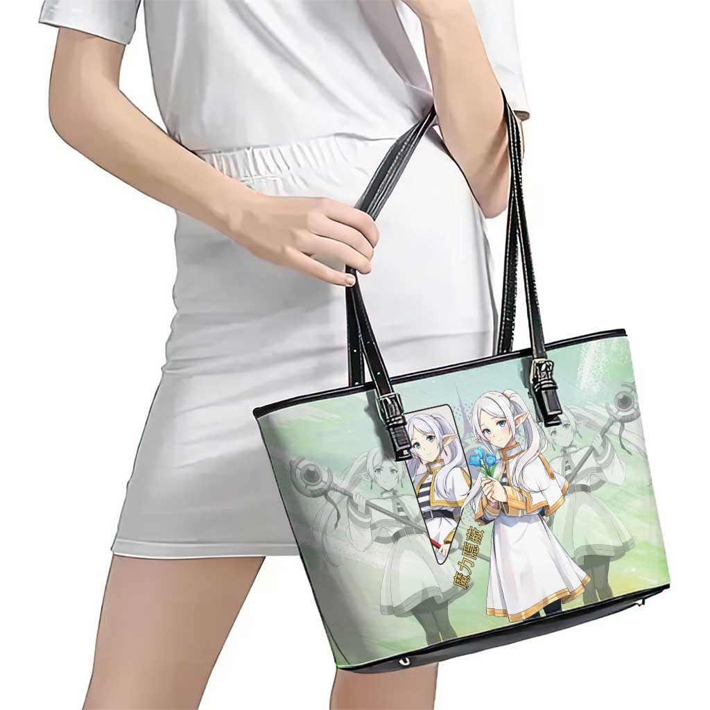Frieren Frieren Beyond Journey’s End Leather Tote Bag Ethereal Fantasy Anime Style