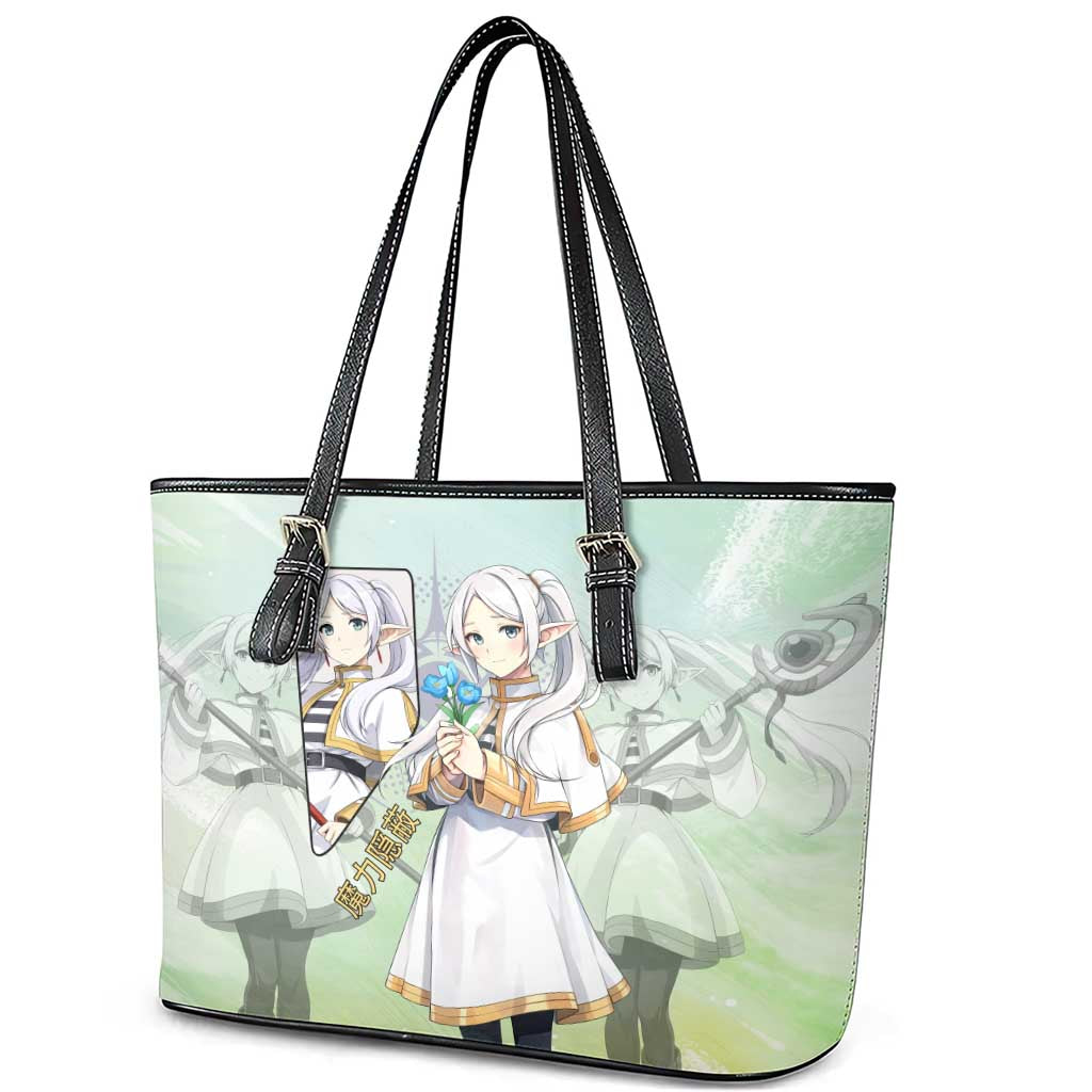 Frieren Frieren Beyond Journey’s End Leather Tote Bag Ethereal Fantasy Anime Style