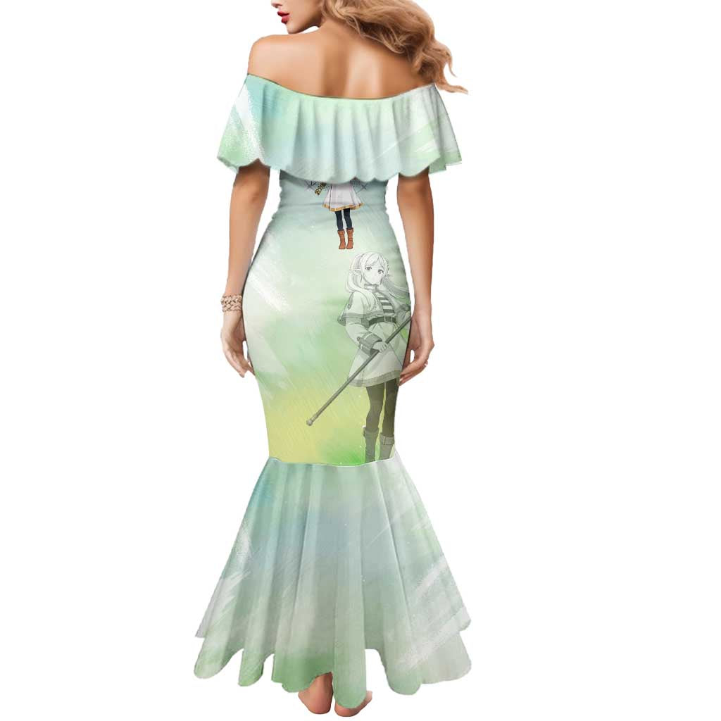 Frieren Frieren Beyond Journey’s End Mermaid Dress Ethereal Fantasy Anime Style