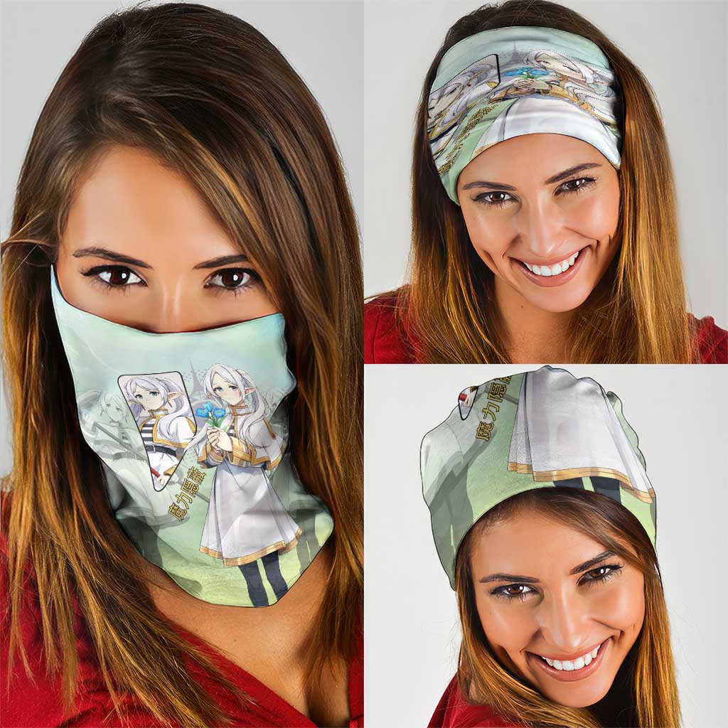Frieren Frieren Beyond Journey’s End Neck Gaiter Ethereal Fantasy Anime Style