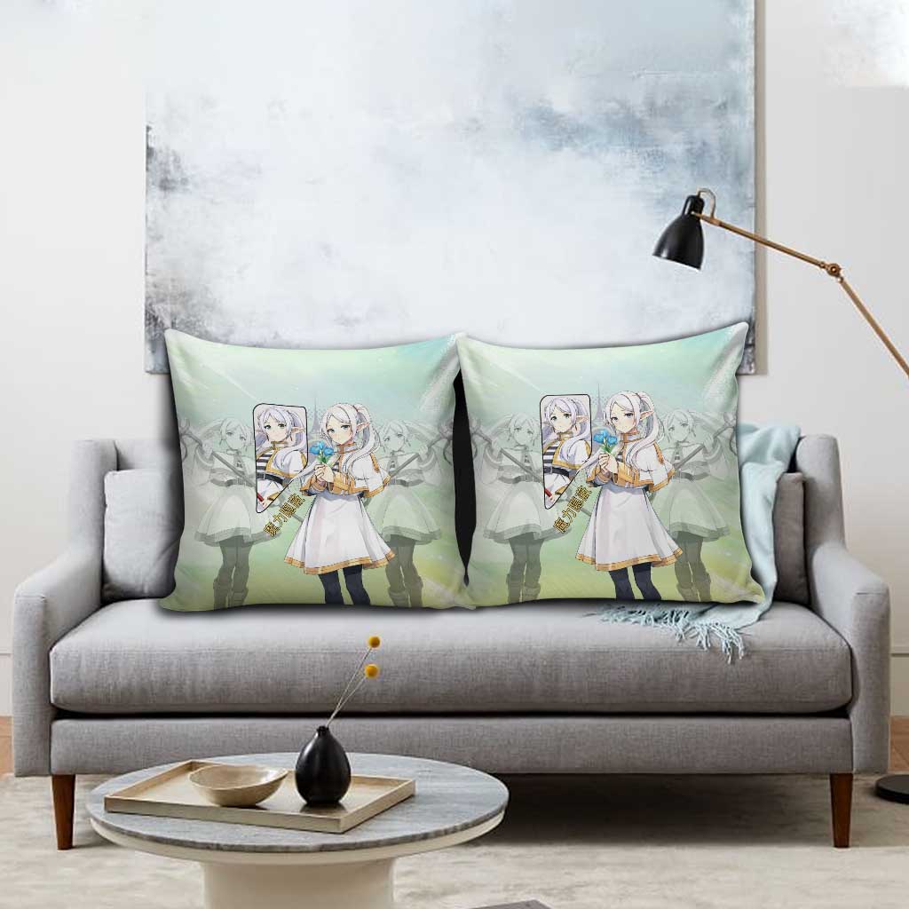 Frieren Frieren Beyond Journey’s End Pillow Cover Ethereal Fantasy Anime Style