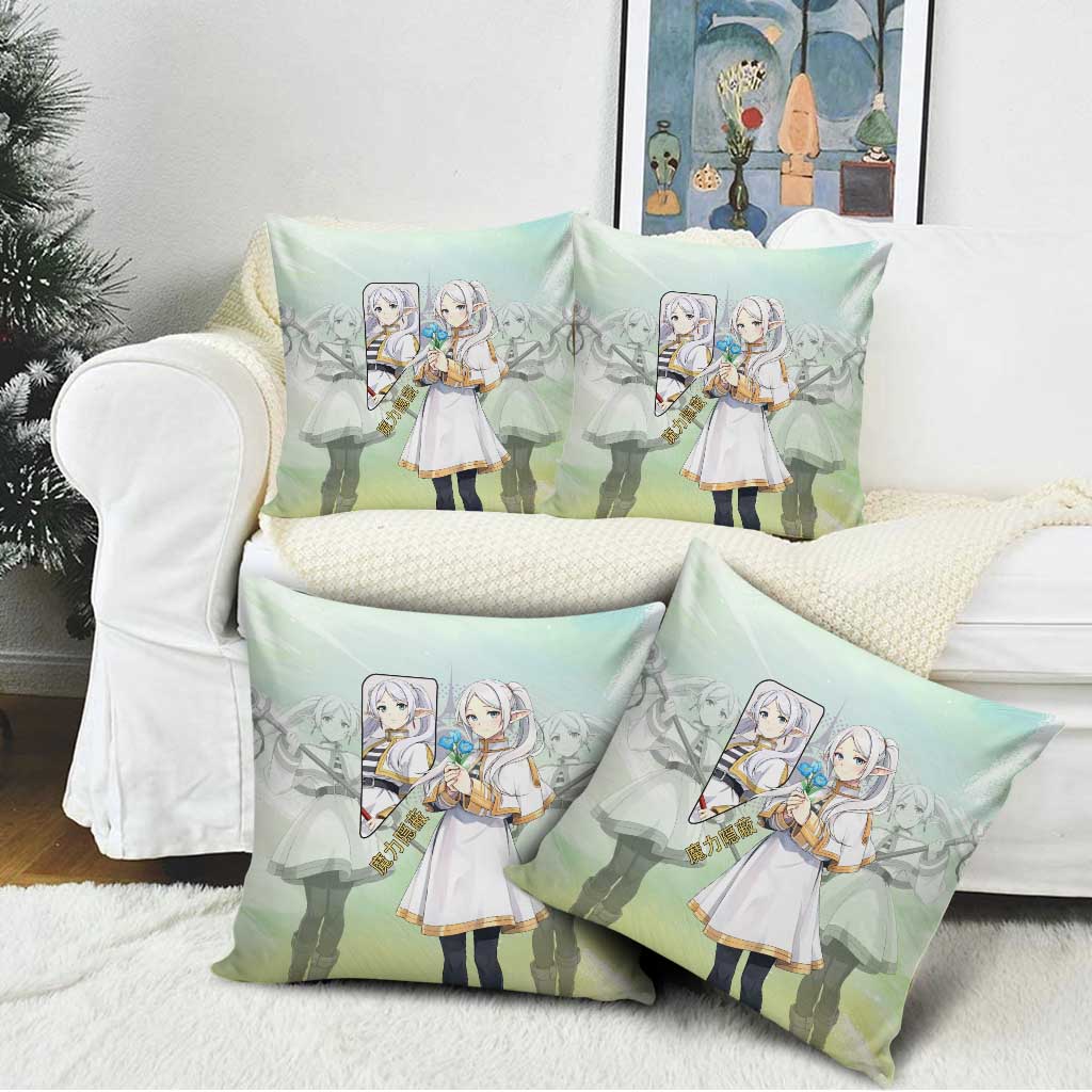 Frieren Frieren Beyond Journey’s End Pillow Cover Ethereal Fantasy Anime Style
