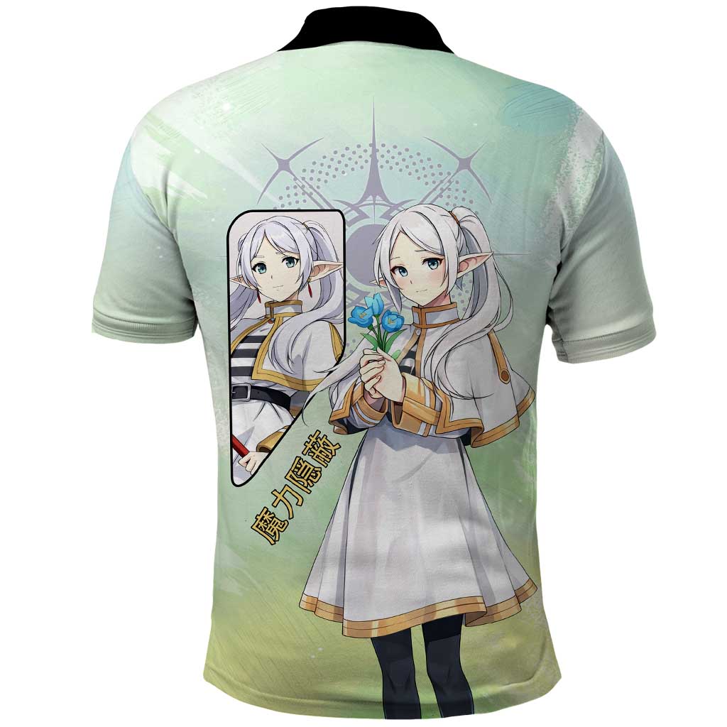 Frieren Frieren Beyond Journey’s End Polo Shirt Ethereal Fantasy Anime Style