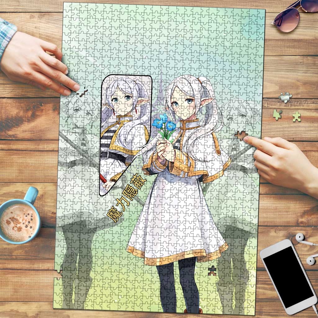 Frieren Frieren Beyond Journey’s End Puzzle Ethereal Fantasy Anime Style