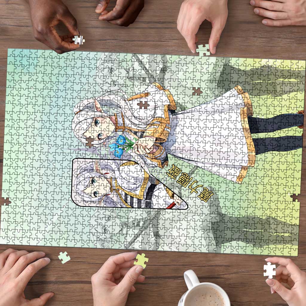 Frieren Frieren Beyond Journey’s End Puzzle Ethereal Fantasy Anime Style