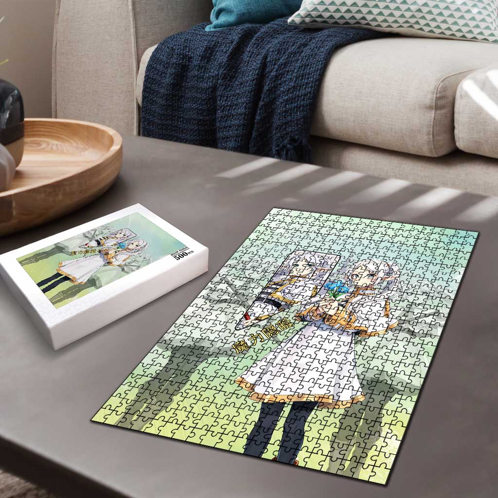 Frieren Frieren Beyond Journey’s End Puzzle Ethereal Fantasy Anime Style
