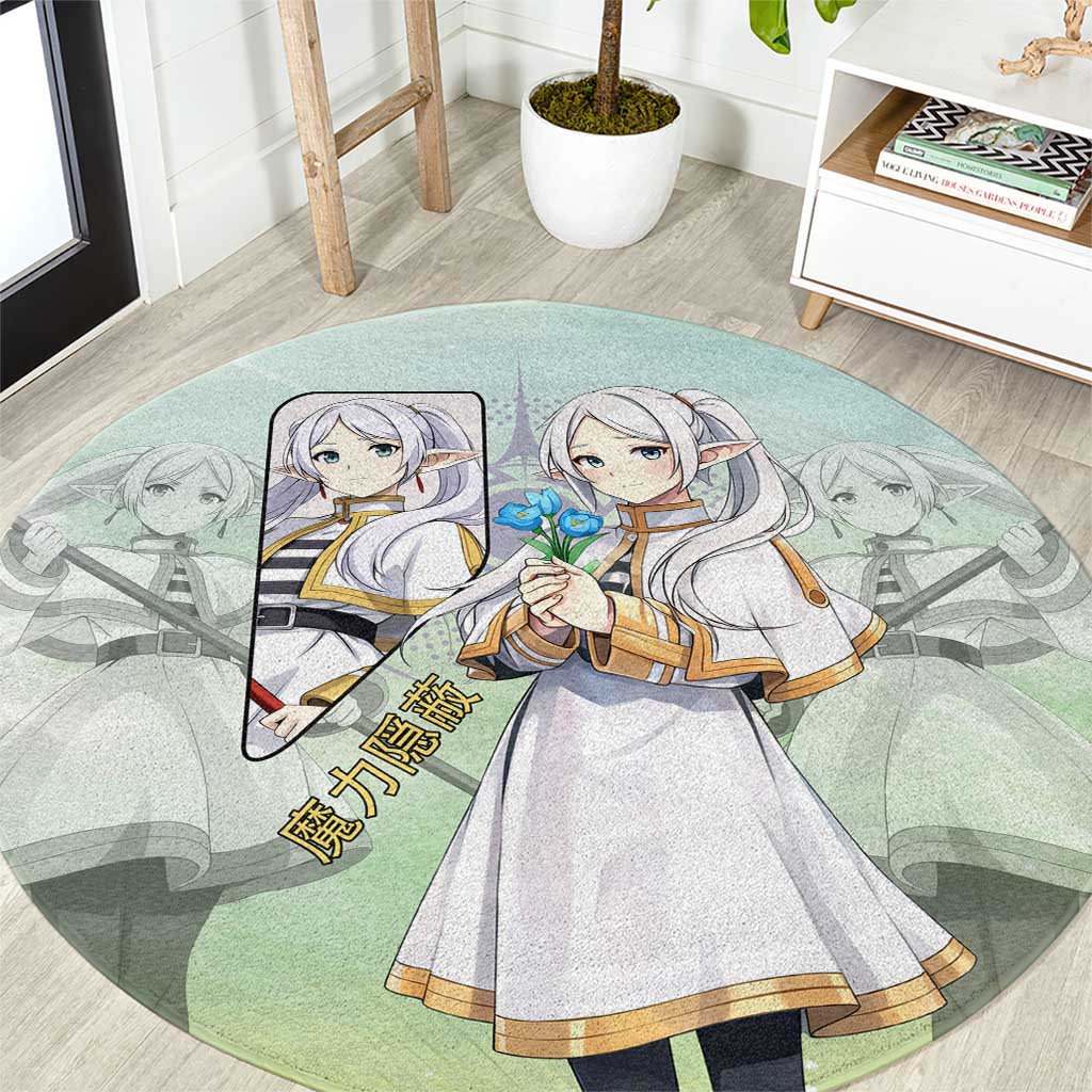 Frieren Frieren Beyond Journey’s End Round Carpet Ethereal Fantasy Anime Style