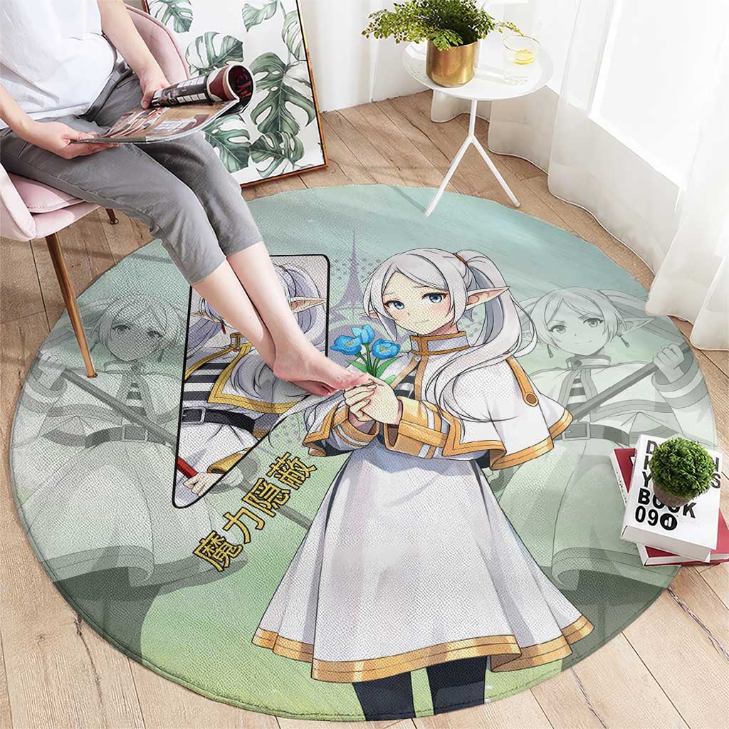 Frieren Frieren Beyond Journey’s End Round Carpet Ethereal Fantasy Anime Style