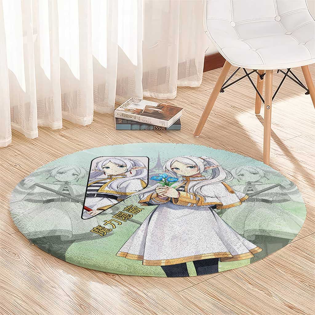 Frieren Frieren Beyond Journey’s End Round Carpet Ethereal Fantasy Anime Style